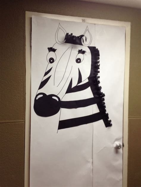 zebra door